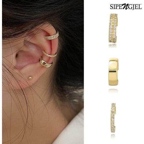 SIPENGJEL Small Ear Cuff Set Clip Earrings Earcuff No Piercing Fake Cartilage Earrings For Women Teens Ear Cuffs Jewelry 2021