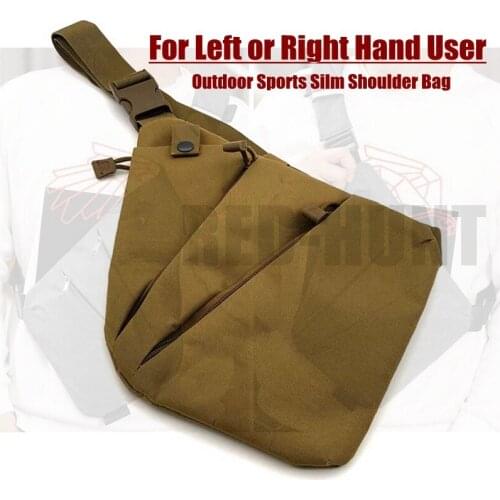 Sling Bag Fashion Digital Silm Shoulder Bag Men Multi-functional Crossbody Backpack Anti-theft Gun Chest Bag Left Right Hand