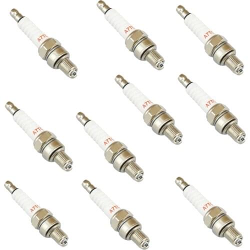 10Pcs Spark Plug A7TC GY6 50cc 70cc 90cc 110cc 125cc 150cc ATV Scooter Pit Dirt Bike Moped Go Kart Quad Buggy TaoTao Roketa Baja