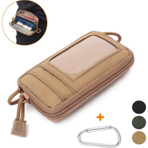 Tactical Wallet Card Bag Muti-functional Key Money Pouch Military Wallet Waist Pack for Outdoor Sports Hunting Accessories