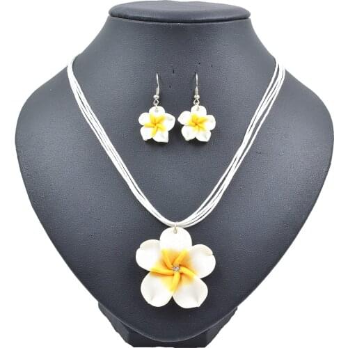 Tophanqi Sunflower Necklace Earring Set Jewelry Gift For Girls Children Kolczyki Birthday Party Necklaces Sets Colar