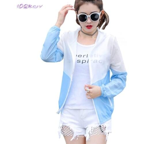 Breathable thin summer woman coats 2018 Sun protection short womens windbreaker fashion female coat women elegant IOQRCJV T107