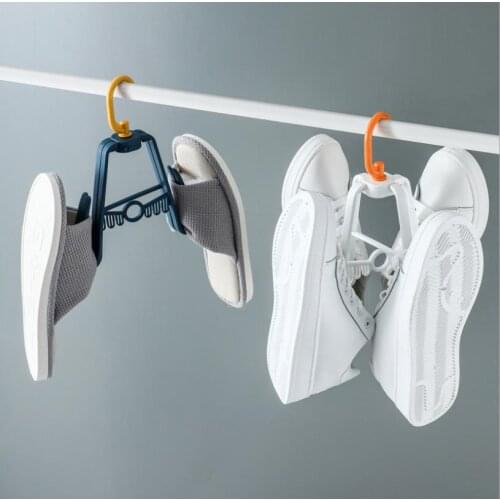 Rotating Shoes Hanger Adjustable Hook Hollow Ring Stacking Save Space Storage High-Strength Drying Organizer