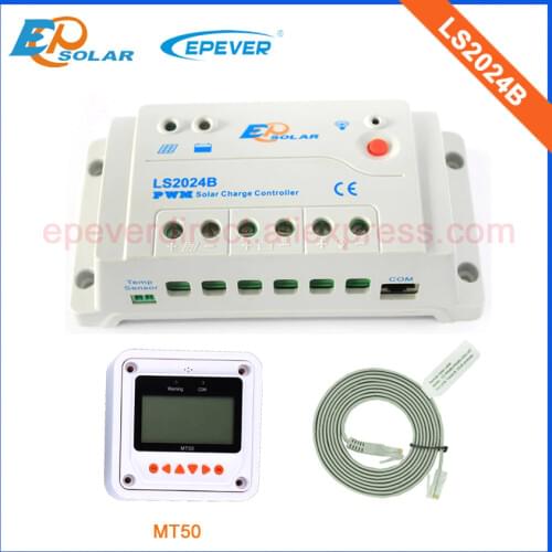 High quality PWM regulator 20A 20amp low price LS2024B 12v 24v auto work with MT50 remote meter