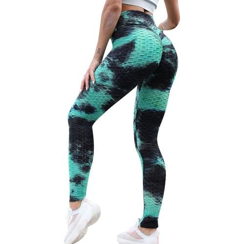 Womens Ink Yoga Tie-dye Leggings Pants Slim And Hip Leggings Lifting Exercise Bottom Leggings Pants Pantalones Mujer #G3