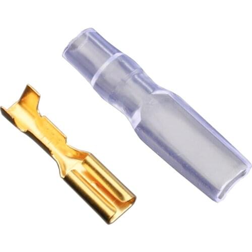 100sets 2.8 Inserting spring end insulated guard plug type cold pressure junction switch terminal