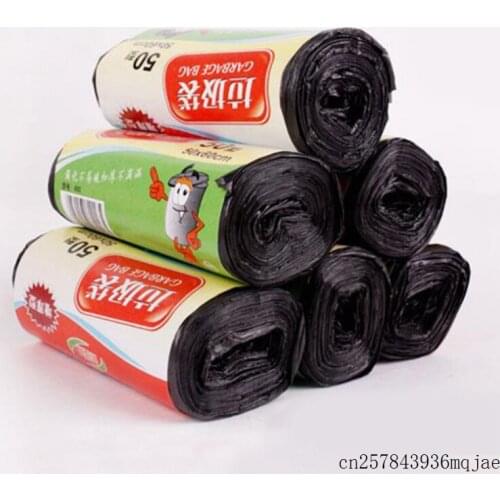 100Sets Disposable Garbage Bags Home Office Rubbish Bag Waste Trash Bags Cleaning Tool