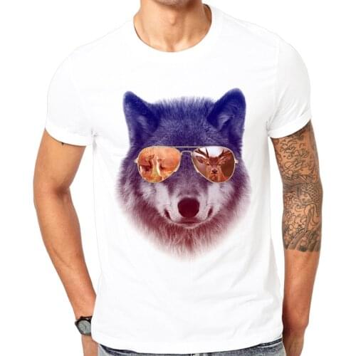 2019 Fashion print t-shirt Hunter wolf New Summer T-Shirt Cool Men Summer Shirt Brand Fashion Shirt Comfortable Tops Cool design