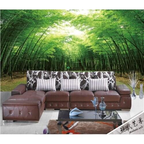 The custom 3D murals,Aesthetic bamboo murals papel de parede ,living room sofa TV wall bedroom wall paper