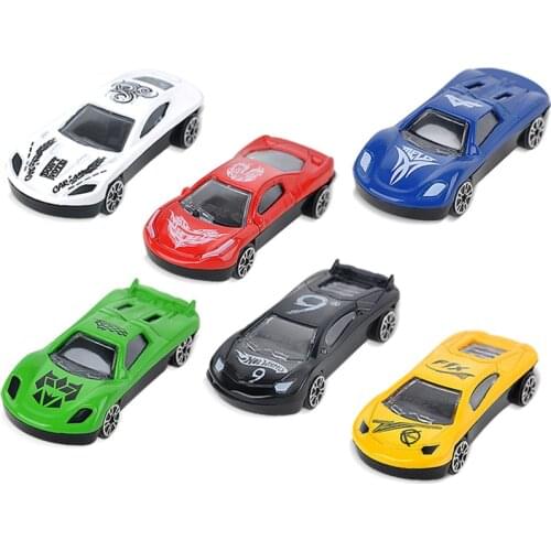 6 pieces set Alloy shell mini Car model toys Inertia car Toys for boy kids children Good gift or giveaway vehicle toys