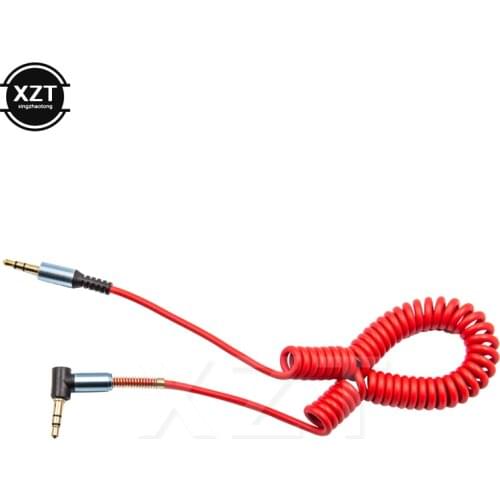 Car 3.5MM Male to Male AUX Cord Spring Cable Audio Cable 3.5 Jack To Jack AUX Cable Headphone Beats Speaker For iPhone