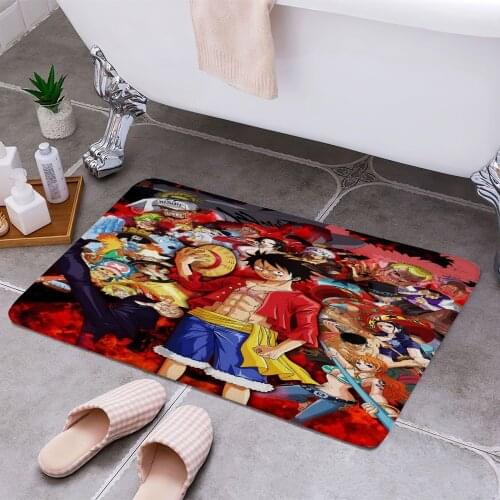 One Piece Anime 3D Print Doormats Rectangle Non-Slip DoorMat Bedroom Kitchen Entrance Print Door rugs Dropshipping