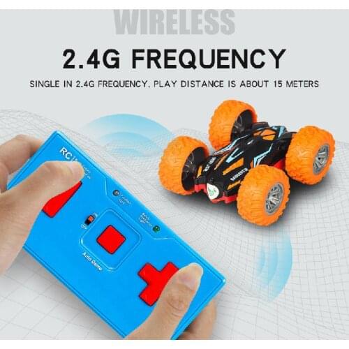 Double-side Roll 3d Flip Rc Car Toys For Kids Truck Off-road Model Car Remote Control Off-road Climbing Stunt Car Childrens Toy