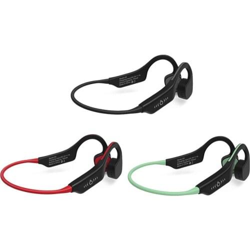 Bone Conduction Headset Bluetooth-Compitible Earphone Binaural 5.0 Intelligent Voice Earphones Bone Sensing Ear-Mounted Headset