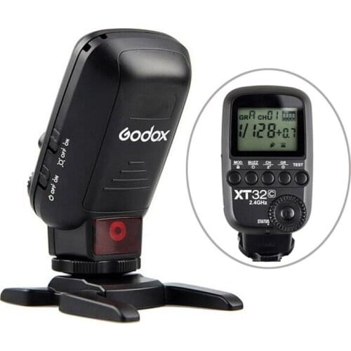 Godox XT32C 1/8000s High-Speed Sync 2.4G Wireless X System Flash Trigger for Canon DSLR Camera 1DX 5D Mark II III 6D 7D 60D 550D