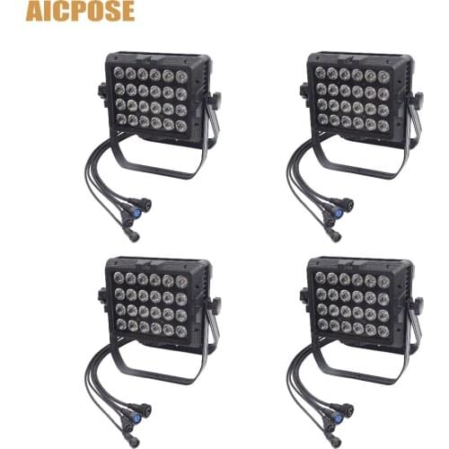 IP65 Waterproof Wall Washer 24x18w RGBWA UV 6in1/RGBW 4in1/RGBWA 5in1 Led Outdoor Rainproof Stage Light Square Par Light