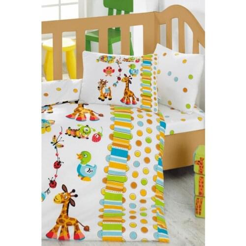 Cotton Box Baby Duvet Cover Set Playground Turquoise Cute Pretty Darling Melodious Gracious Adorable Nice Sweet Graceful Cartoon