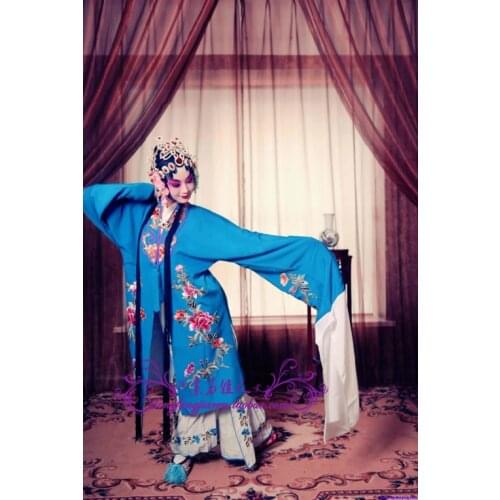 Unisex Chinese Traditional Peking Opera Hostess Oriental Beauty Costume Stage Clothing Multicolor Free Shipping