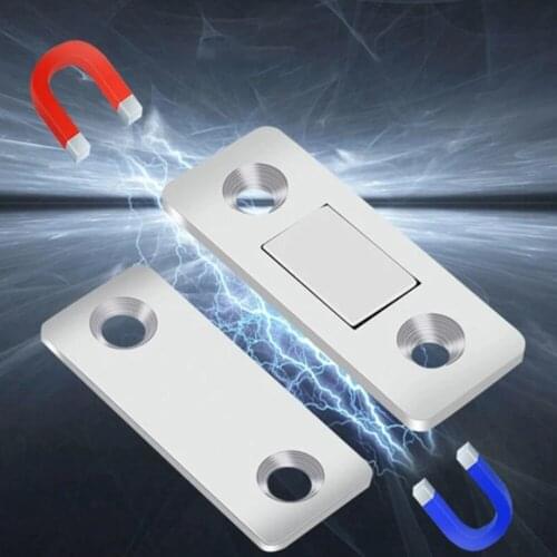 Punch-Free Magnetic Door Closer Cabinet Door Catches Furniture Doors Magnet Stop Cupboard Ultra Thin High Quality And Practical