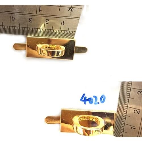 30*13mm metal squared bridge connector hanger for bags belts strap GOLD