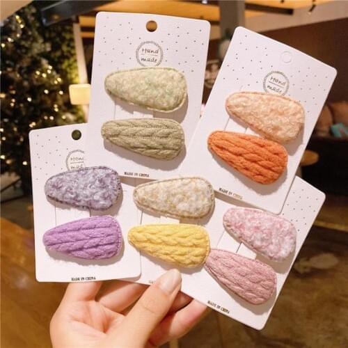 Cute Hair Accessories Girls Hair Pin Baby Plush Hair Clips Hairpins Lovely Kids Hairgrips Barrettes Kids Hair Styling Tools