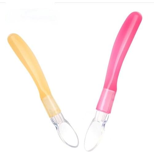 Baby feeding soft spoon Baby Silicone Spoon Soup ladle Feeding dishes Tableware for childs feeding training spoon