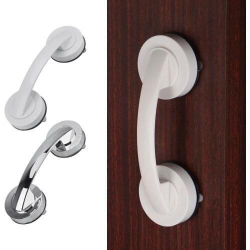 No Drilling Shower Handle with Suction Cup Anti-slip HandrailOffers Safe Grip for Safety Grab in Bathroom Bathtub Glass Door