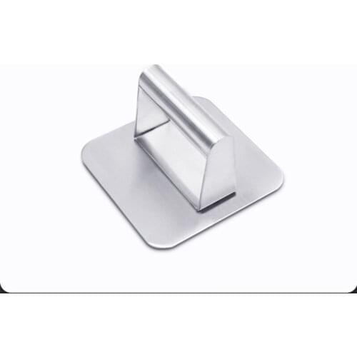 Stainless Steel Square Handmade Hamburger Meat Press Hand Pressure Cake Press Meat Press Tool Kitchen Supplies