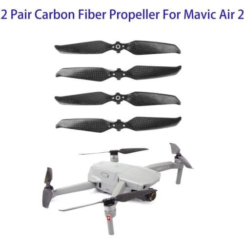 2 Pair 7238F Carbon Fiber Propellers Quick-Release For DJI Mavic Air 2 Drone Accessories