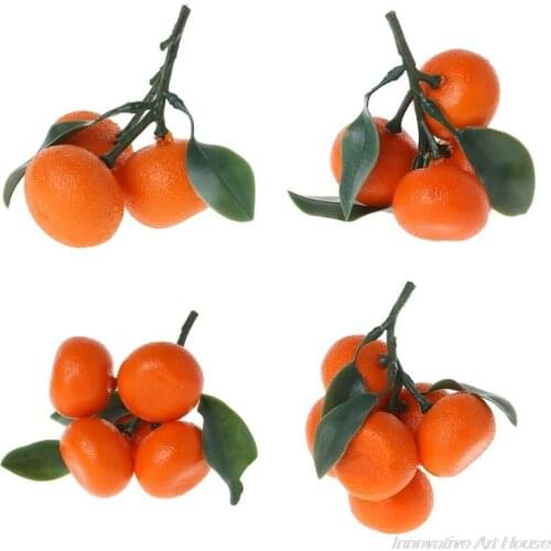 Realistic Lifelike Artificial Tangerine Fruit Oranges Fake Display Food Decor Home Party Decor D30 20 Dropshipping
