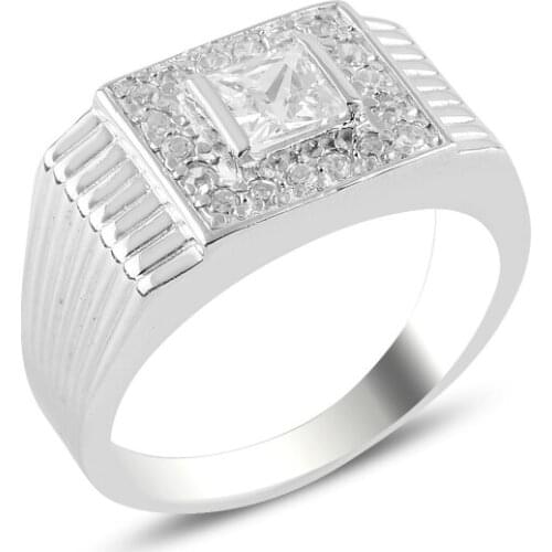 Silver 925 Sterling Zircon Stone Ring