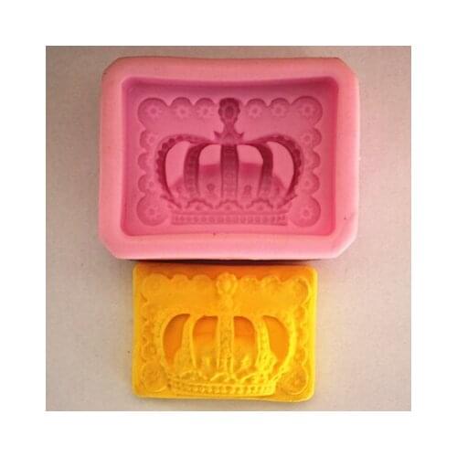 Ree shipping handmade soap silica gel mould candle soap mould silicone mold for DIY crown
