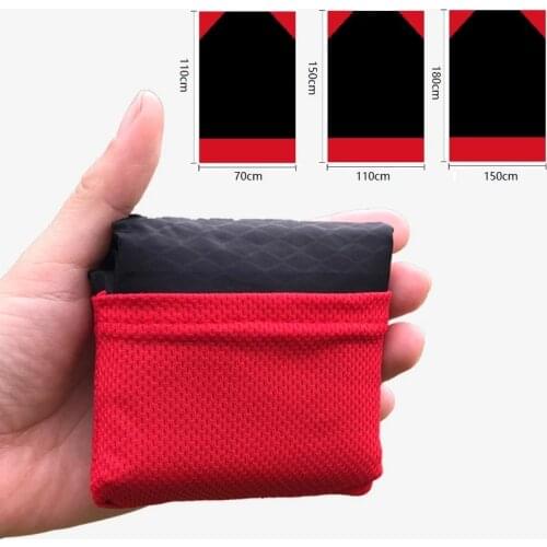 3 Sizes Foldable Ultralight Mini Pocket Picnic Mat Waterproof Outdoor Sleeping Camping Mat Moistureproof Beach Blanket