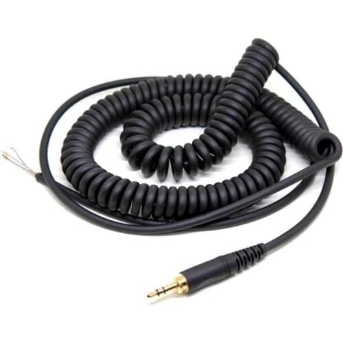 Spring Coiled Repair DJ Cord Cable Replacement for ATH-M50 ATH-M50s SONY MDR-7506 7509 V6 V600 V700 V900 7506 Headphones