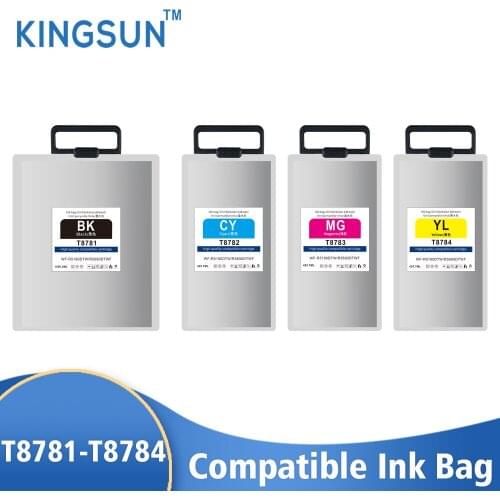 T8781 T8782 T8783 T8784 Compatible Printer Ink Bag Cartridge For Epson WorkForce Pro WF-R5190DTW WF-R5690DTWF Series printer