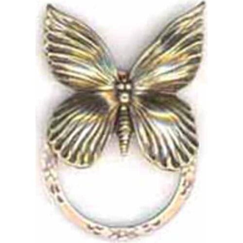 Unique style 6Pcs lot antique metal butterfly charm magnet or pni eyeglasses badge holder ornament jewelry