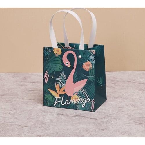 Vertical Version Fashion Colorful Creativity Kraft Paper Gift Jewelry Bag Candy With Handle Wedding Birthday Party Gift Package
