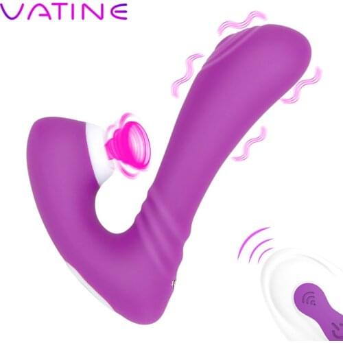 VATINE Sex Toys for Women 9 Speeds G Spot Dildo Vibrator Oral Sex Suction Clitoris Stimulator Vagina Sucking Vibrator