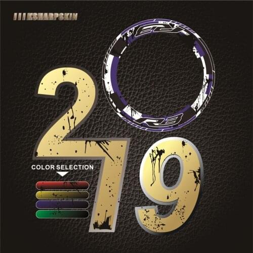 High quality motorcycle sticker 4 X thick side outer wheel sticker stripe wheel decal For YAMAHA R3 r3