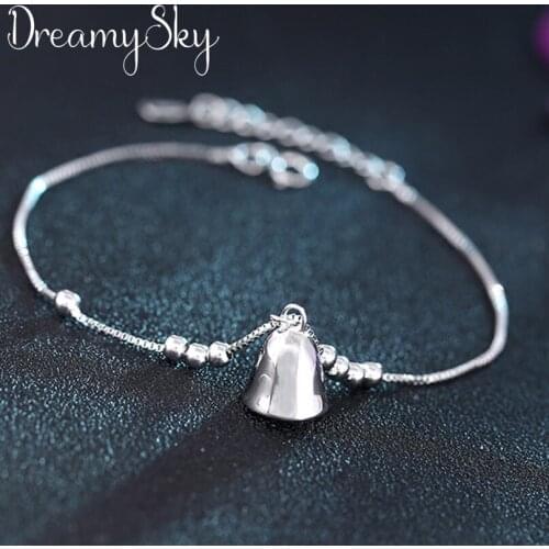 Summer Bohemian Vintage Silver Color Bell Bracelets For Women New Fashion Charms Chain Bracelets Girls Jewelry