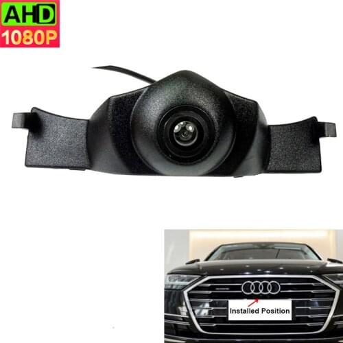 Car Front View Parking Camera For Audi A8L Plus 2019 Installed under the car logo Support PAL& NTSC TV system