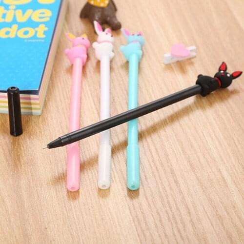 20 Pcs Pen Creative Cartoon Stationery Gel Pen Cute Student Cartoon Office Supplies Signature Pens Wholesale
