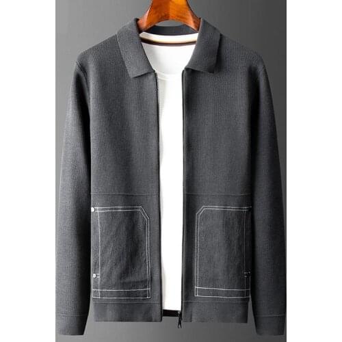 2021 classic Fashion Autumn Winter Men Jacket Fashion Casual Zipper Cardigan Computer Knitted Thick Sweater Plus Size M-3XL 4XL