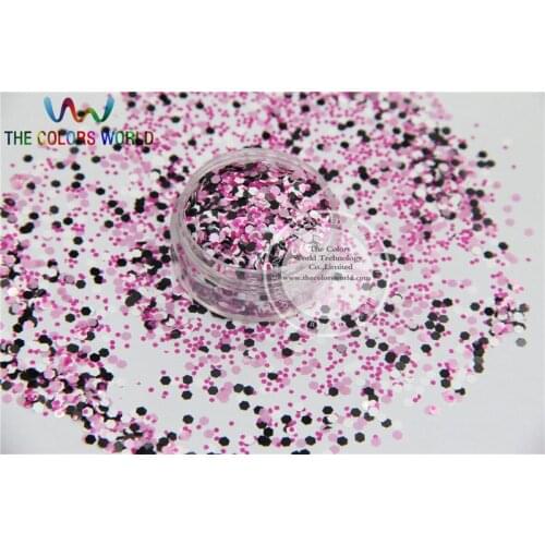 AG1465-139 Mix Colors Hexagon shapes Glitter for nail art and DIY decoration 1Pack =50g