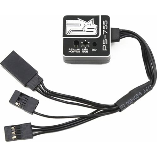 Power Star PS755 Gyro Aluminum shell Ultra-small car gyroscope Gyro for RC Car