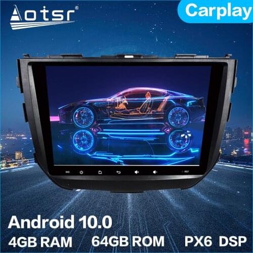 Aotsr Android 10.0 4+64GB Car Radio Player GPS Navigation Car Stereo HD Multimedia Unit For Suzuki Vitara Breeza 15+ DSP Carplay