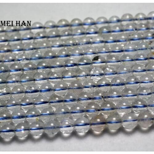 Free shipping 6mm natural Topaz smooth round loose beads precious stone for jewelry making design or gift