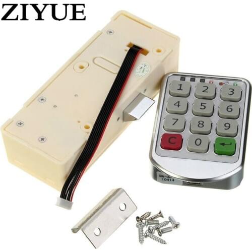 Free Shipping Metal Digital Electronic Password Keypad Number Cabinet Code Door Locker Locks