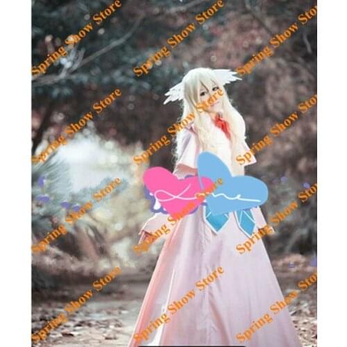 Free Shipping FAIRY TAIL Mavis Vermilion Custom Made Pink Dress Anime Cosplay Costume Full Set