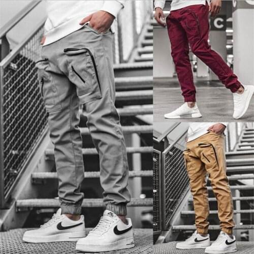 Mens Cargo Pants Casual Multi PocketsTactical Pants Men New Fashion Straight Slacks Long Trousers Outdoor Joggers Sweatpant